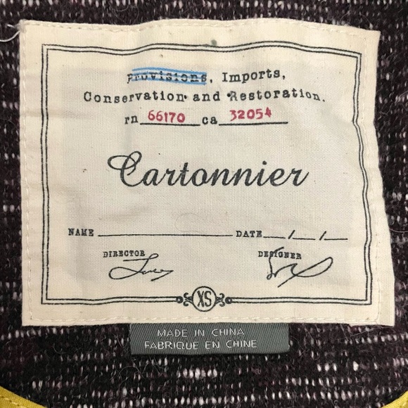 Cartonnier Anthropologie Blazer Jacket Purple - Picture 7 of 7